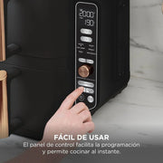 Ninja Double Stack XL, Freidora de Aire de Doble Cajón, 9,5L, Negro/Cobre