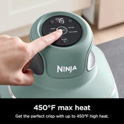 2026 Ninja Crispi Freidora de Aire Caliente, Compatible con Microondas, Congelador y Lavavajillas, Sistema de Cocina Portátil en Vidrio No Tóxico, Recipiente de Vidrio de 1,5 L con 6 Tazas y Tapas