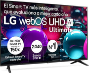 50UA73006LA - TV 50", UHD 4K, WebOS 25, Ultimate IA, HDR10 Pro, Super Upscaling, Dolby Digital Plus, Google Assistant, Negro
