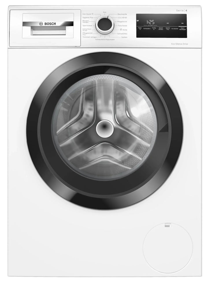 2025 Bosch WAN282K3, Serie 4, Lavadora de carga frontal, 8 kg, 1400 rpm, SpeedPerfect, máximo ahorro de energía y agua, función de añadir ropa, especialmente higiénica, AquaStop, IronAssist