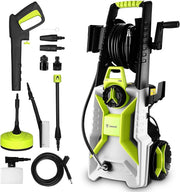 DEKOPRO Hidrolimpiadora de 2200 W Aplicable para El Hogar, El Jardín O El Coche, con Un Caudal de 360 L/h, Una Presión de 160 Bares, Y Equipada con Conectores Rápidos Y Boquillas Regulables