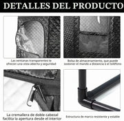 Sauna Tienda Campaña Para Sauna, Cabina Sauna Generador Sauna Vapor Tienda Sauna Portátil Aire Libre Temporizador Y 9 Niveles Temperatura Con Sauna Vapor Olla Vapor 3L Silla Plegable Control Remoto