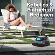AIPER Robot de Piscina, Aspirador de Piscina inalámbrico a batería, Tiempo de Limpieza 90 Minutos, Limpieza automática con función de autoaparcamiento