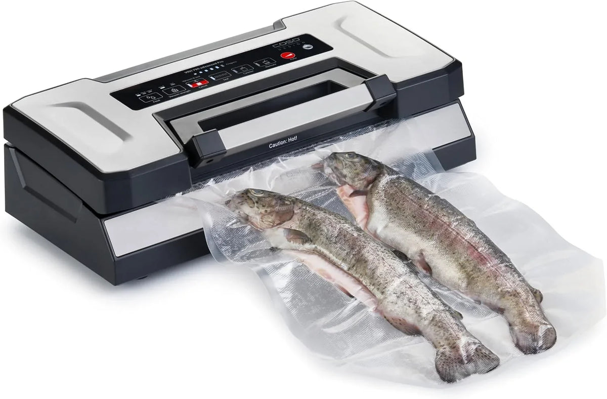 CASO VRH 790 advanced Pro - Envasadora al vacío doméstica y profesional high end - Hasta 200 ciclos sin parar posibles - Vakuumar líquidos automáticamente - acero inoxidable