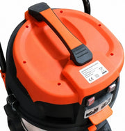 Aspirador Industrial Profesional Swift TB319 60L-2B. Aspirador Potente seco y húmedo. 2 Motores de 1200W (2400W). Depósito de 60 litros de Capacidad de Acero Inoxidable.
