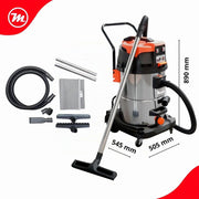 Aspirador Industrial Profesional Swift TB319 60L-2B. Aspirador Potente seco y húmedo. 2 Motores de 1200W (2400W). Depósito de 60 litros de Capacidad de Acero Inoxidable.