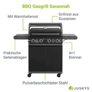 2026 Barbacoa de gas Savannah