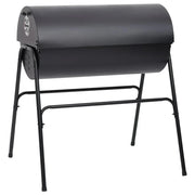 2026 Parrilla con 2 rejillas de cocción negra – Barbacoa portátil de 80x95x90 cm en acero
