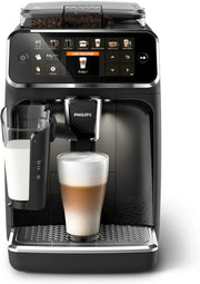 Philips 5400 Series Superautomatic Coffee Maker - LatteGo Milk System, 12 Coffee Varieties, Intuitive Display, 4 User Profiles, Chrome (EP5447/90)