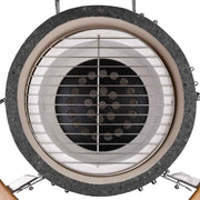 Kamado barbacoa parrilla y ahumador cerámico 81 cm v7356