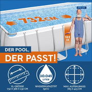 Bestway Piscina Desmontable 732x366x132 Cm 56475