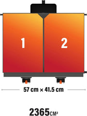 Plancha stołowa 22" (56 cm) z pokrywą, frontem ze stali nierdzewnej