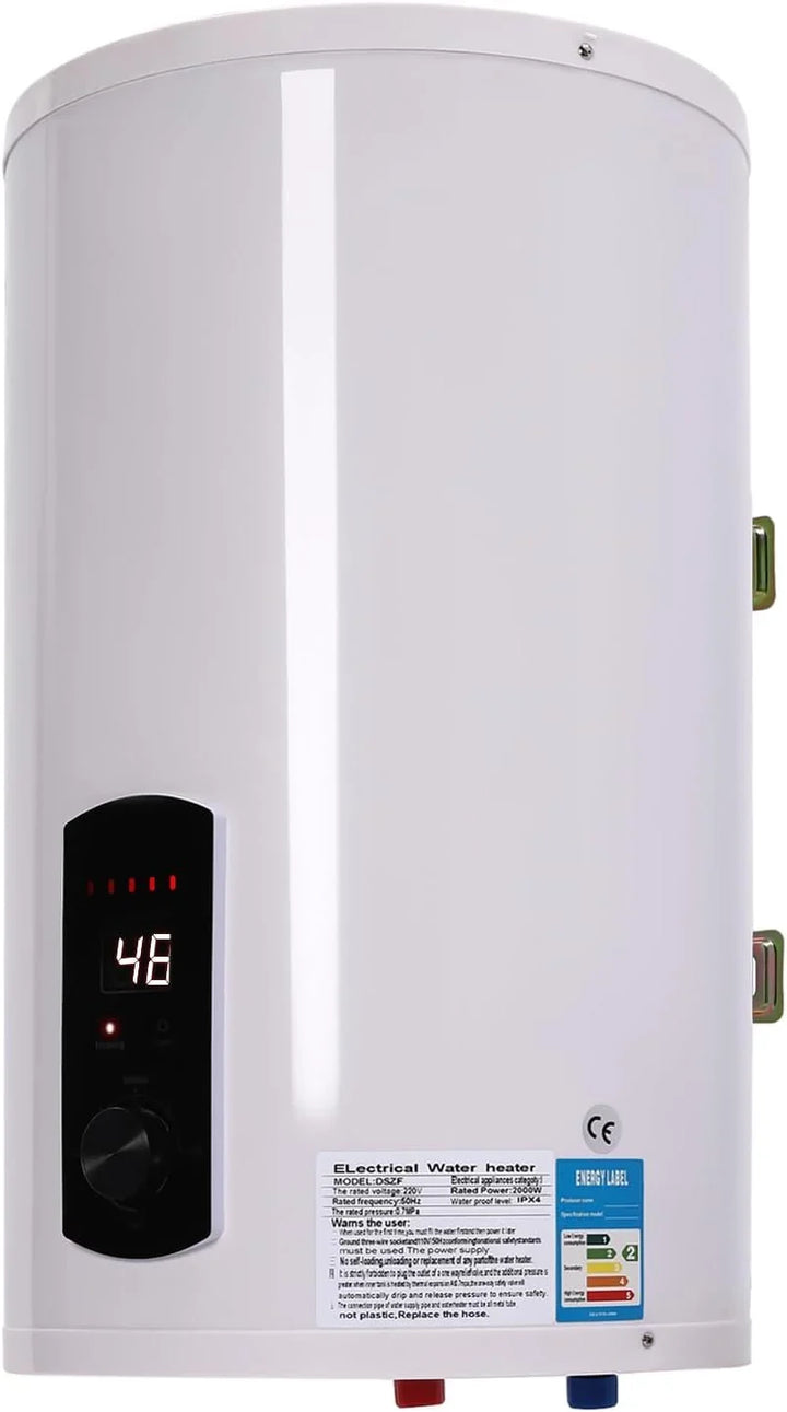 35L 2000W Electric Water Heater Electric Water Heater Intelligent Thermal Heater Digital Operation for Bathroom and Kitchen Sink