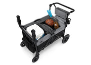Carrito-Paseador Jeep Wrangler Deluxe para 4 Niños – Capota Desmontable, Bolsa Térmica, Asientos Modulares, Almacenamiento XXL, Ruedas Antipinchazos, Manillares Ajustables