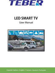 Televisor Smart TV de 22 Pulgadas. con Adaptador de 12v y 230v. Android. Full HD. DVB-S2/C/T2/T. para autocaravanas, Campers, viviendas, caravanas, Barcos. (22 Pulgadas)