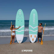 HUIIKE Tabla Paddle Surf Hinchable con Accesorios Incluidos, Remo, Quillas, Inflador. Stand Up Paddle Board Gran Estabilidad y Resistencia. 305 x 84 x 15 cm, Soporta hasta 130 kg