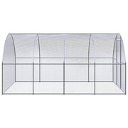2025 Recinto para gallinas de acero galvanizado – Jaula exterior 3 x 4 x 2 m, recorrido libre, gallinero