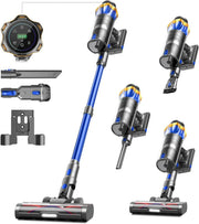 Aspiradora sin Cable 55Kpa/650W/65Min para Suelos/Alfombras/Pelo de Animale