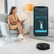 Cecotec Robot Aspirador y Friegasuelos Conga 8490 Ultimate Ultra Power. Navegación Láser, App, Barre, Aspira, Friega y Pasa la Mopa, 7000 Pa, hasta 170 Min Autonomía, Cepillo Central de Silicona