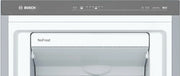 Bosch - Congelador Vertical NoFrost, Serie 4, alto 186 x ancho 60 cm, 242 L, Cajones BigBox para alimentos grandes, Sistema Multiairflow, Acero, GSN29VIEP