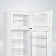 NILSON Frigorífico 2 Puertas Blanco NF145500E. Capacidad 206 Litros, Puerta Reversible, Bajo Nivel Sonoro, Eficiencia Energética Clase E