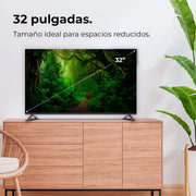 Cecotec Smart TV, Televisor LED de 32 Pulgadas Resolución HD A4 Series ALH40032S. Sistema Operativo Google TV, Dolby Audio, HDR10, 16 GB de ROM, Bluetooth, Google Voice Assitant y Chromecast