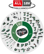 Bosch taladro percutor a batería EasyImpact 18V-40 (2x batería de 2,0 Ah, sistema de 18 V, set de destornilladores y brocas para madera, piedra y metal de 43 piezas, en caja)