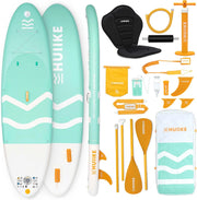 HUIIKE Tabla Paddle Surf Hinchable con Accesorios Incluidos, Remo, Quillas, Inflador. Stand Up Paddle Board Gran Estabilidad y Resistencia. 305 x 84 x 15 cm, Soporta hasta 130 kg