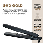 ghd Gold - Plancha de Pelo Profesional Para un Cabello Liso y Brillante - Para Todo Tipo de Cabello - Color Negro, (Enchufe Europeo)