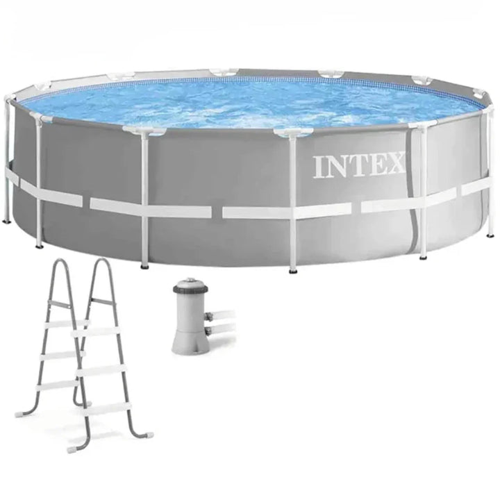 2025 Piscina Intex Prism Frame 12 pies x 39" (Filtro y Escalera Incluidos)