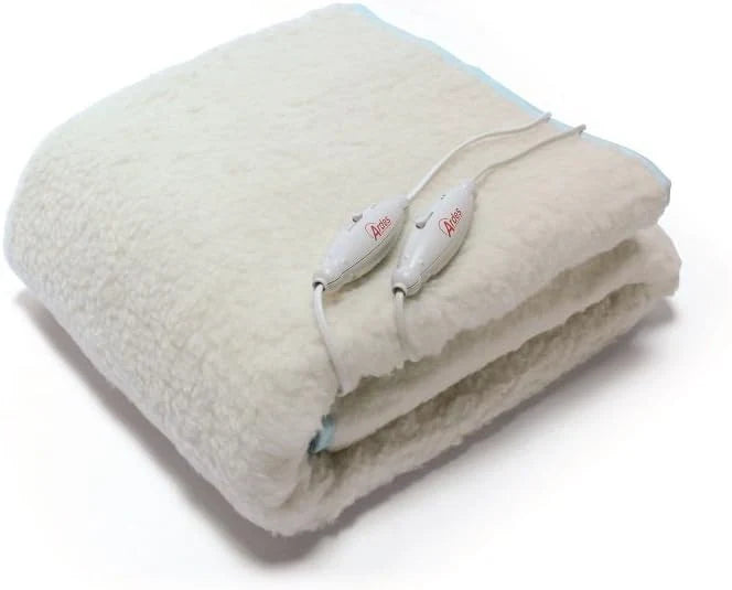 ARDES - AR4AM22 Calentador de cama eléctrico doble MORPHEO Manta Térmica 2x60W, Calentador de cama Ardes eléctrico doble 2 Zonas de Calefacción, Manta eléctrica 100% lana Lavable a Mano
