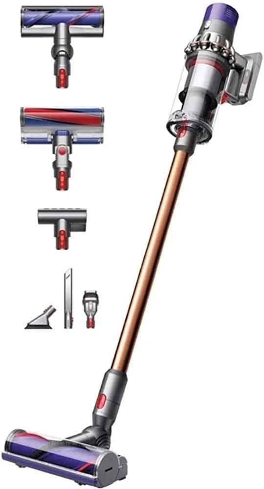 V10 Absolute Sin bolsa 0.76L Cobre, Níquel - Aspiradora escoba (Sin bolsa, Cobre, Níquel, 0,76 L, Secar, Ciclónico, 87 dB)