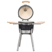 Kamado barbacoa parrilla y ahumador cerámico 81 cm v7356