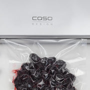 CASO GourmetVAC480 - Envasadora al vacío doméstica - Potente capacidad de vacío de 20 L/min - Integra caja de almacenamiento de film y cortadora plegable - Función de memoria - plateado