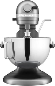KitchenAid Batidora Amasadora Bowl-Lift 5.2L Heavy Duty, Cuerpo y Engranajes Metálicos, 11 Velocidades, Flex Edge, 67 Puntos de Contacto, Contour Silver