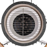 Kamado barbacoa parrilla y ahumador cerámico 81 cm v7356