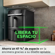 Bosch, Freidora de aire de doble cesta, Serie 6, 12L, MAFD661B0