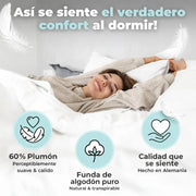 BEFA NATUR Duvet made in Germany, 240 x 220 cm, 60% down and 40% feathers, winter duvet, suitable for allergy sufferers (nomite), Oeko-Tex 100 Class 1, standard EN 12934, Downpass