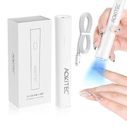 Aokitec Handheld UV LED Nail Lamp - UV Light for Nails Portable Nail Dryer for Curing Gel Nail Polish Rhinestones Glue Gel Nail Art Gel Quick Dry for Home DIY Manicure Salon Use Gift Set Travel Use