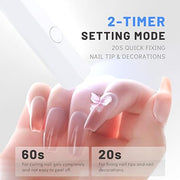 Aokitec Handheld UV LED Nail Lamp - Rechargeable Portable LED Nail Dryer