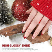 Aokitec 8 Colors Dip Powder Set - Nail Dip Powder Christmas Series