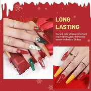 Aokitec 8 Colors Dip Powder Set - Nail Dip Powder Christmas Series