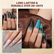 Aokitec 92Pcs Dip Powder Nail Kit - 20＋1 Colors Dipping Powder Set  white silver black