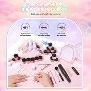 Aokitec 92PCS Dip Powder  Kit - 20 Colors Dipping Powder Kit Starter Set Fresh colors