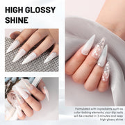 Aokitec Milky White Dip Powder for Salon & Home DIY Nail Art 10g