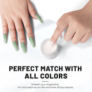 Aokitec Milky White Dip Powder for Salon & Home DIY Nail Art 10g