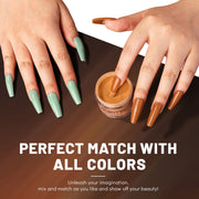 Aokitec Toffee Color Dip Powder for Salon & Home DIY Nail Art