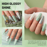 Aokitec Pastel Green Dip Powder for Salon & Home DIY Nail Art
