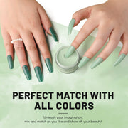 Aokitec Pastel Green Dip Powder for Salon & Home DIY Nail Art