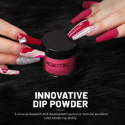 Aokitec Cherry Red Dip Powder  for Salon & Home DIY Nail Art 10g